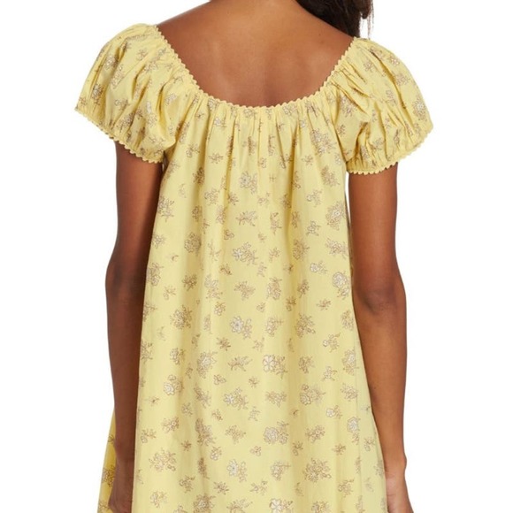 DOEN Julie Mini Dress in Sunshine Bouton De Rose Print L - Picture 4 of 12